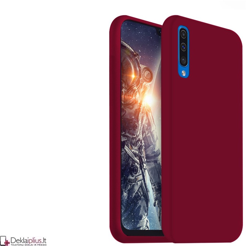 Silikoninis ploniausias dėklas - bordo spalvos (Samsung A50/A30S) Silikoninis ploniausias dėklas - bordo spalvos (Samsung A50/A30S)